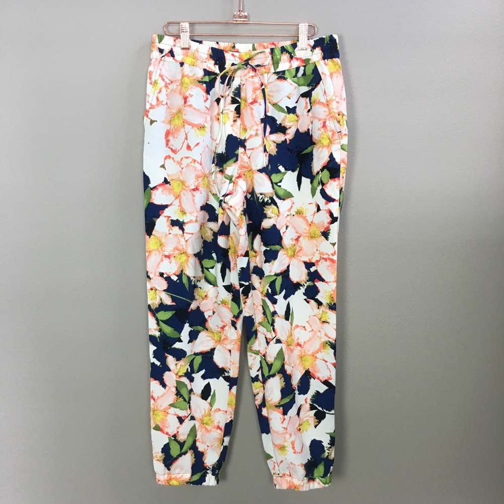 J.Crew Floral Drapey Drawstring Pants 6